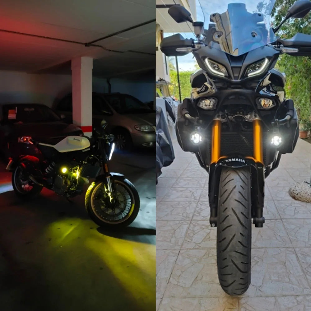 Phares LED moto bicolores — image 6