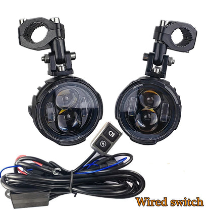 Phares LED Moto Bicolores – Feux Avant Homologués, Installation Universelle