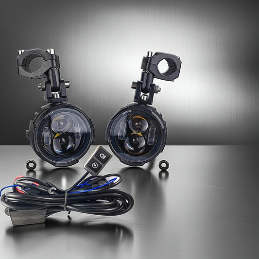 Phares LED Moto Bicolores – Feux Avant Homologués, Installation Universelle